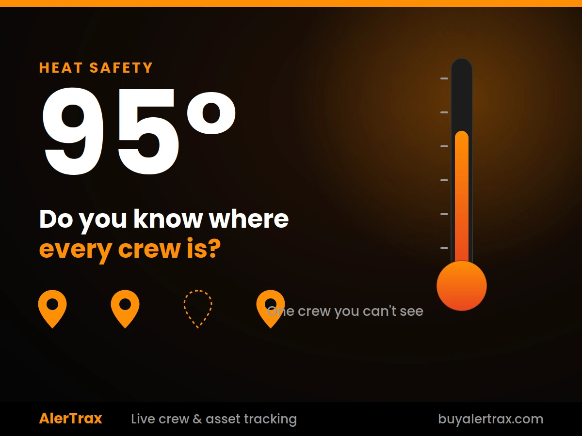 Heat safety and GPS crew visibility for landscaping companies