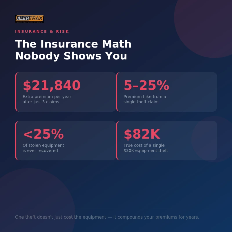 Insurance Premium Increases After Equipment Theft