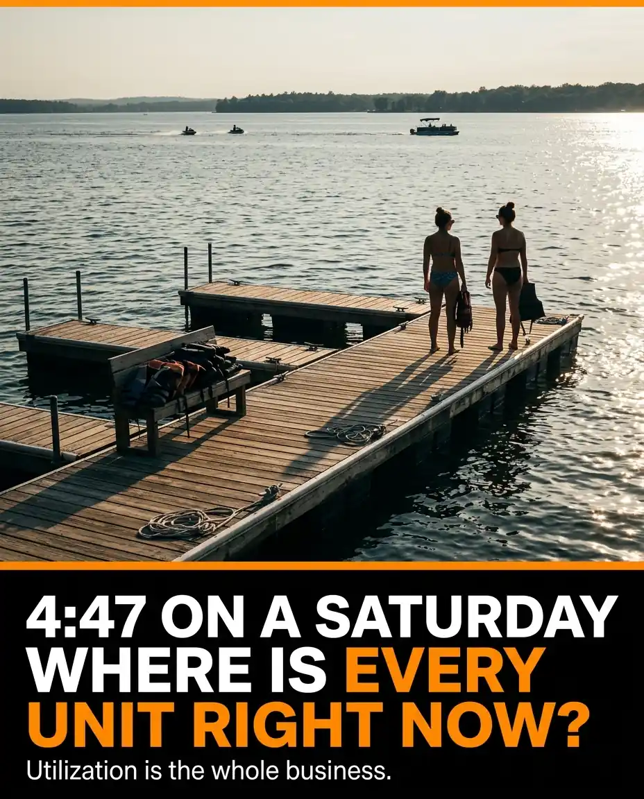 GPS tracking for boat and jet ski rental fleet utilization